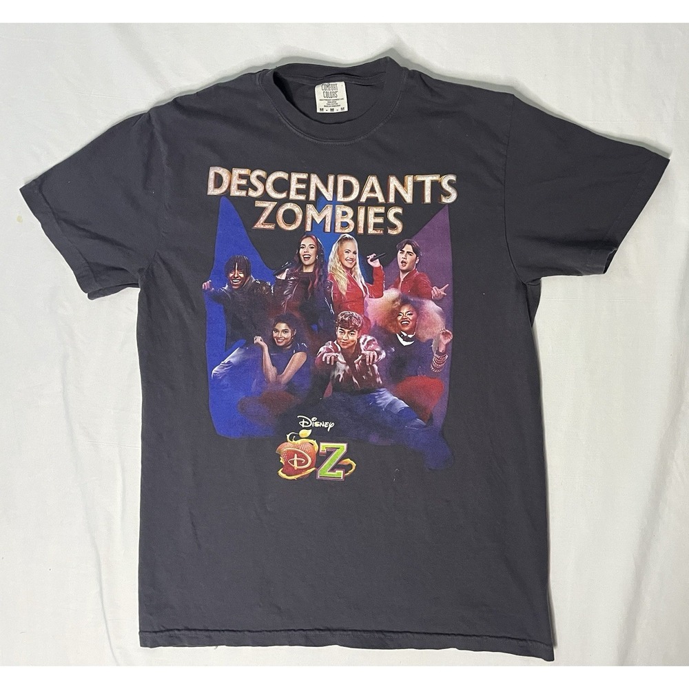 Disney Descendants Zombies World Collide Tour 2025 Graphic T-shirt Men MD Black